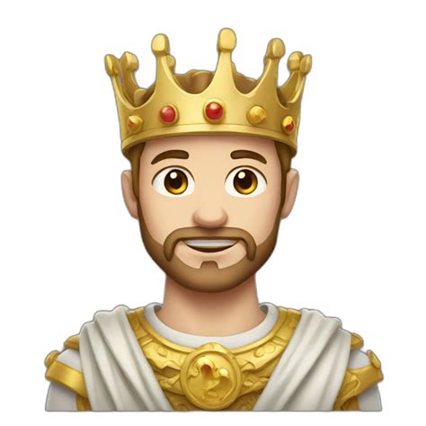 The king emoji
