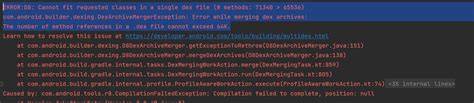 The number of method references in a dex file cannot exceed 64k API 17