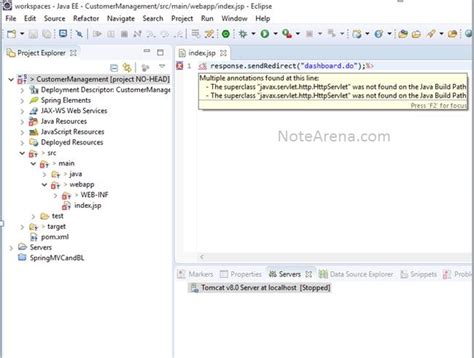 The superclass javaxservlethttpHttpServlet was not found on the Java Build Path duplicate