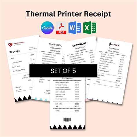 Thermal Printer Template
