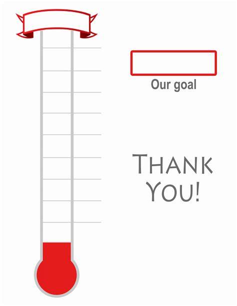 Thermometer Fundraising Template