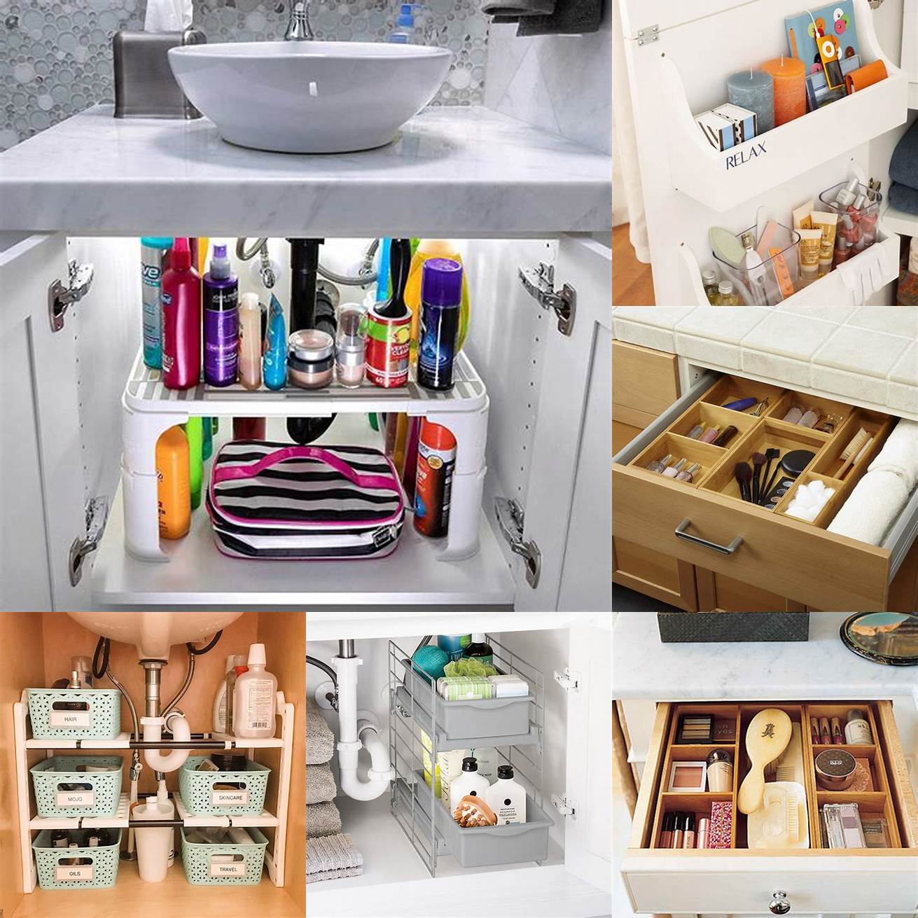 They can improve the overall storage and organization of your bathroom