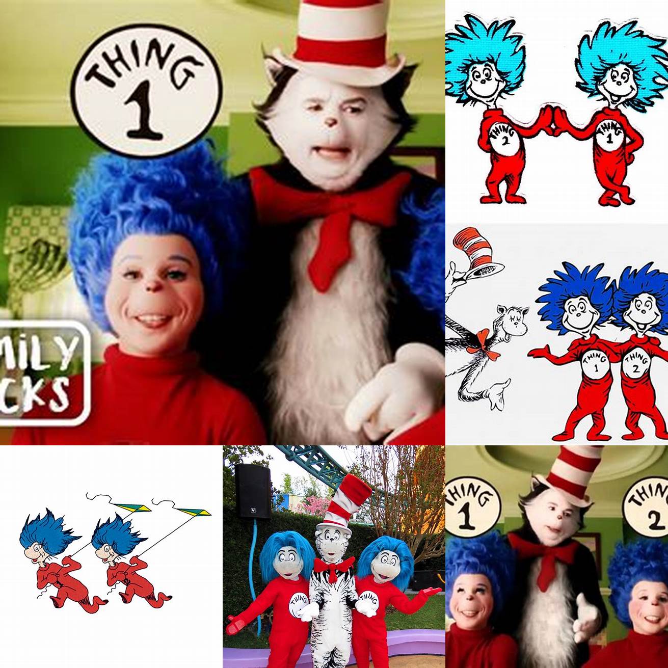 Thing 1 and Thing 2 helping the Cat in the Hat