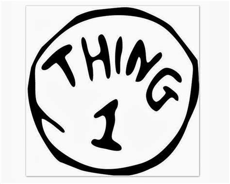 Thing 1 Logo Printable