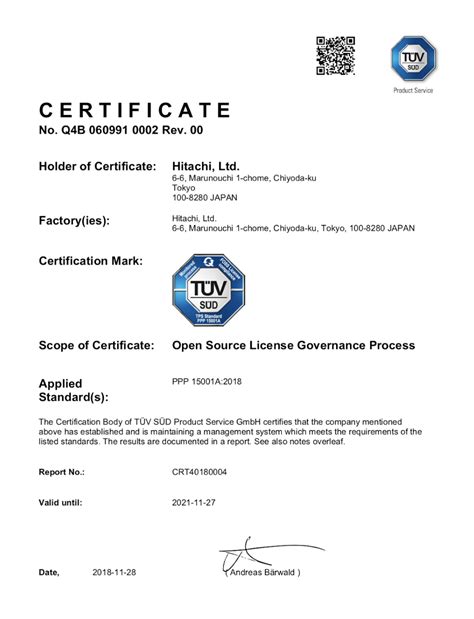 Third-party certification
