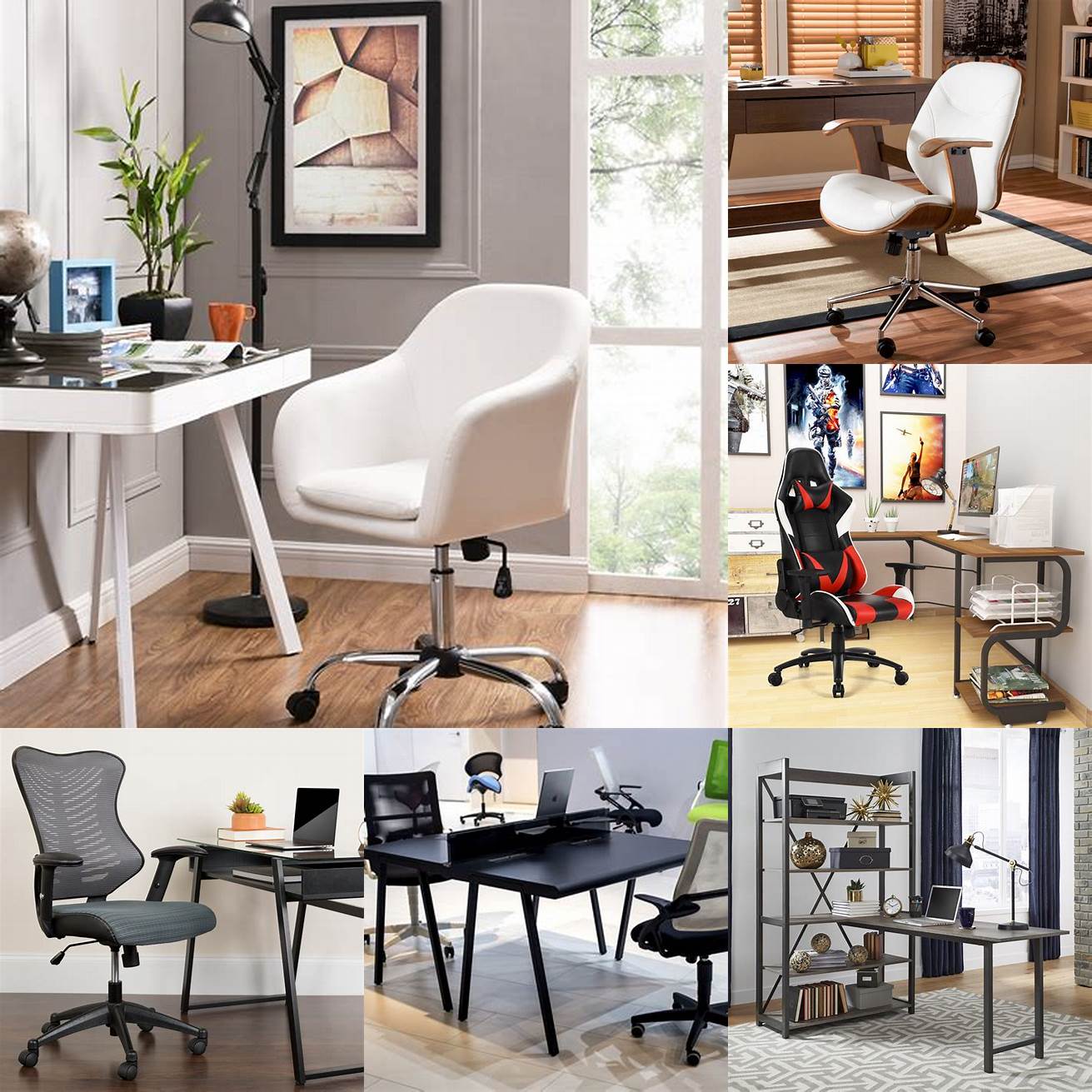 This desk and chair combo is perfect for any home office
