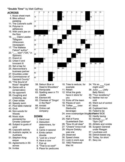 Thomas Joseph Printable Crossword