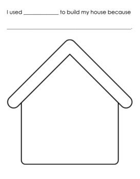 Three Little Pigs House Template
