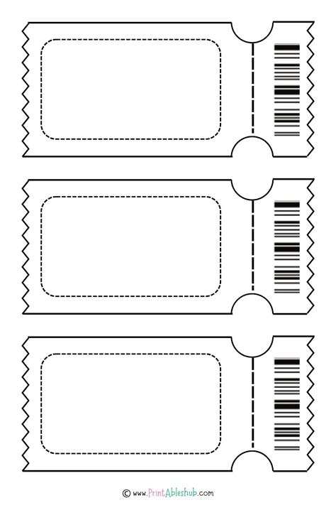 Ticket Printables