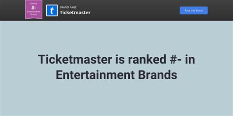 Ticketmaster Customer Review