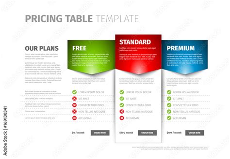 Tiered Pricing Template