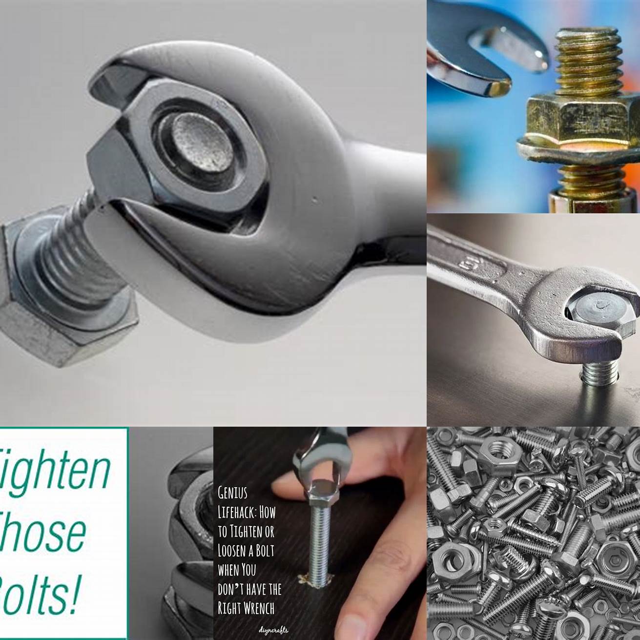Tighten screws and bolts regularly
