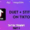 TikTok duet stitch