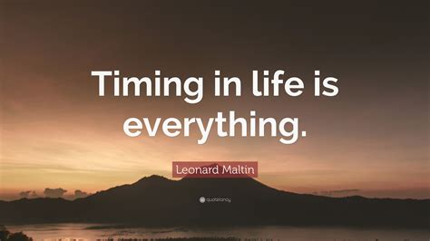 Time is Everything