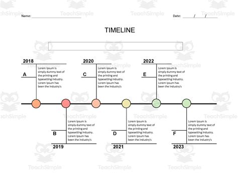 Timeline Template On Word