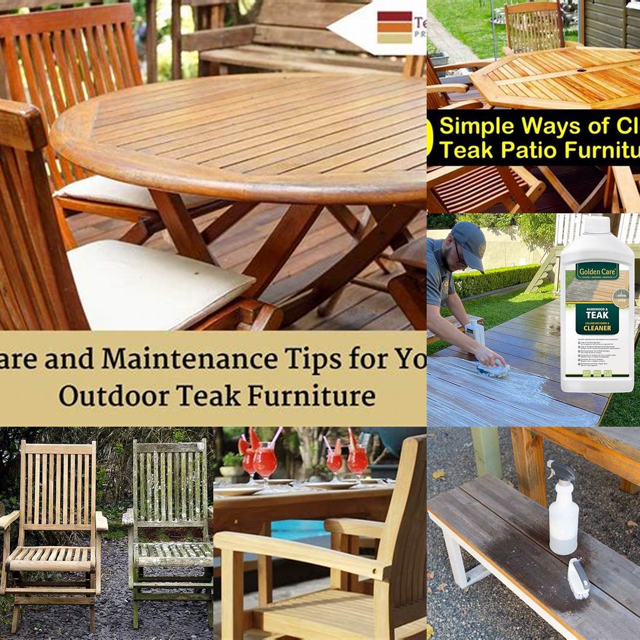 Tips for Cleaning Teak Furniture