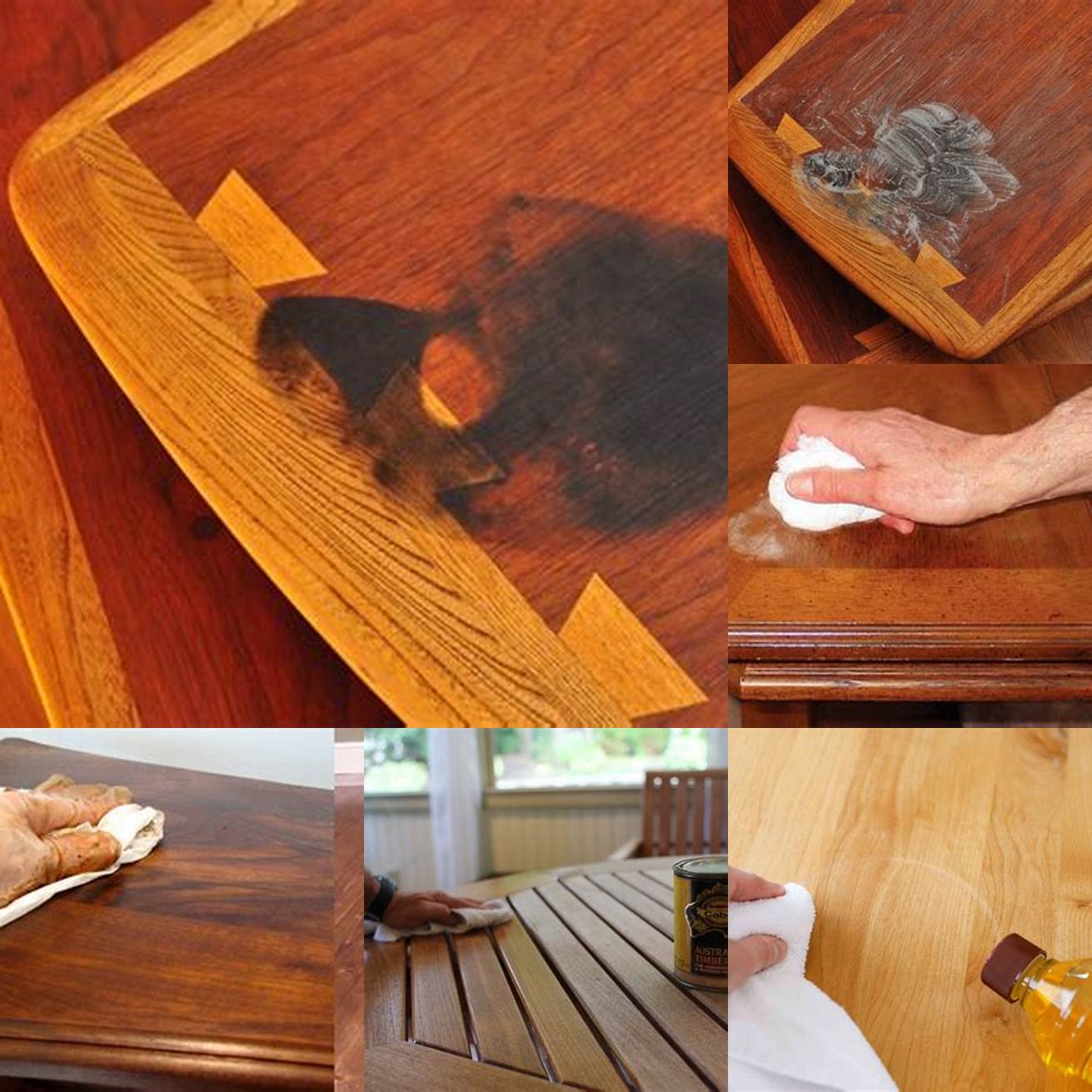 Tips for removing stains from teak furniture