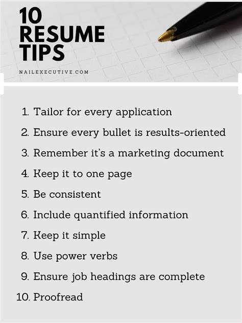 Tips CV