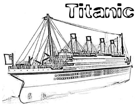 Titanic Printable Coloring Pages
