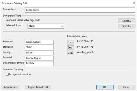 To Add Part Sizes In Catalog Editor