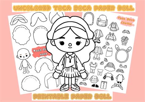 Toca Boca Paper Doll Printable Free
