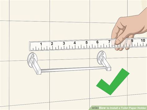 Toilet Paper Holder Installation Template