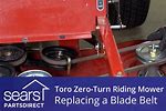 Toro Zero Turn Mower Model SW 5000 Drive Belt Replacement