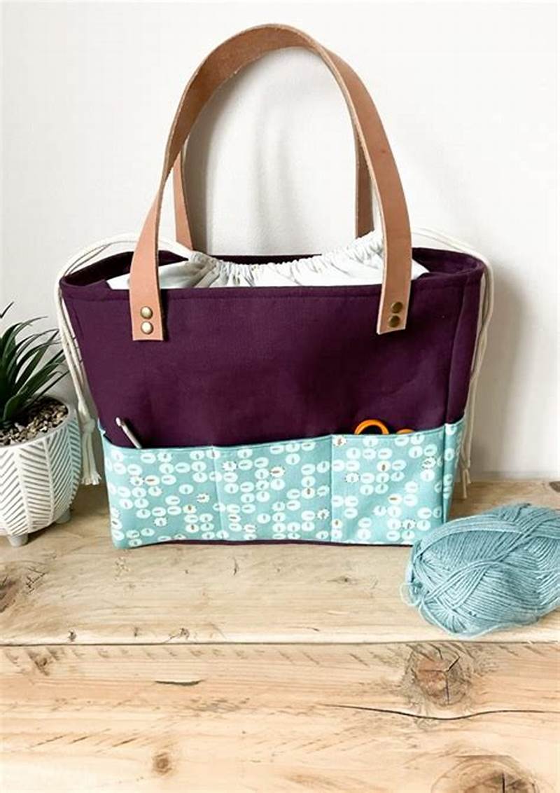 Tote Bag With Drawstring Closure Pattern
