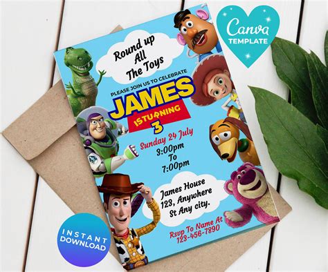 Toy Story Invite Template