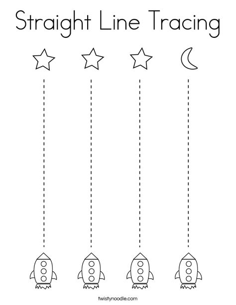 Tracing Straight Lines Printables