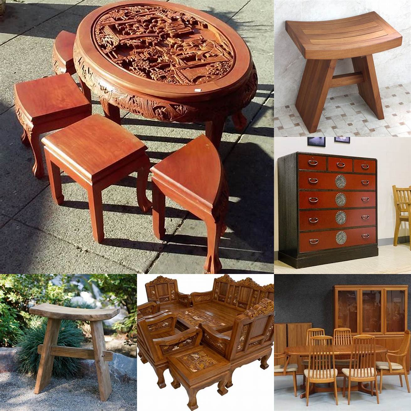 Traditional Japanese Teak Furniture