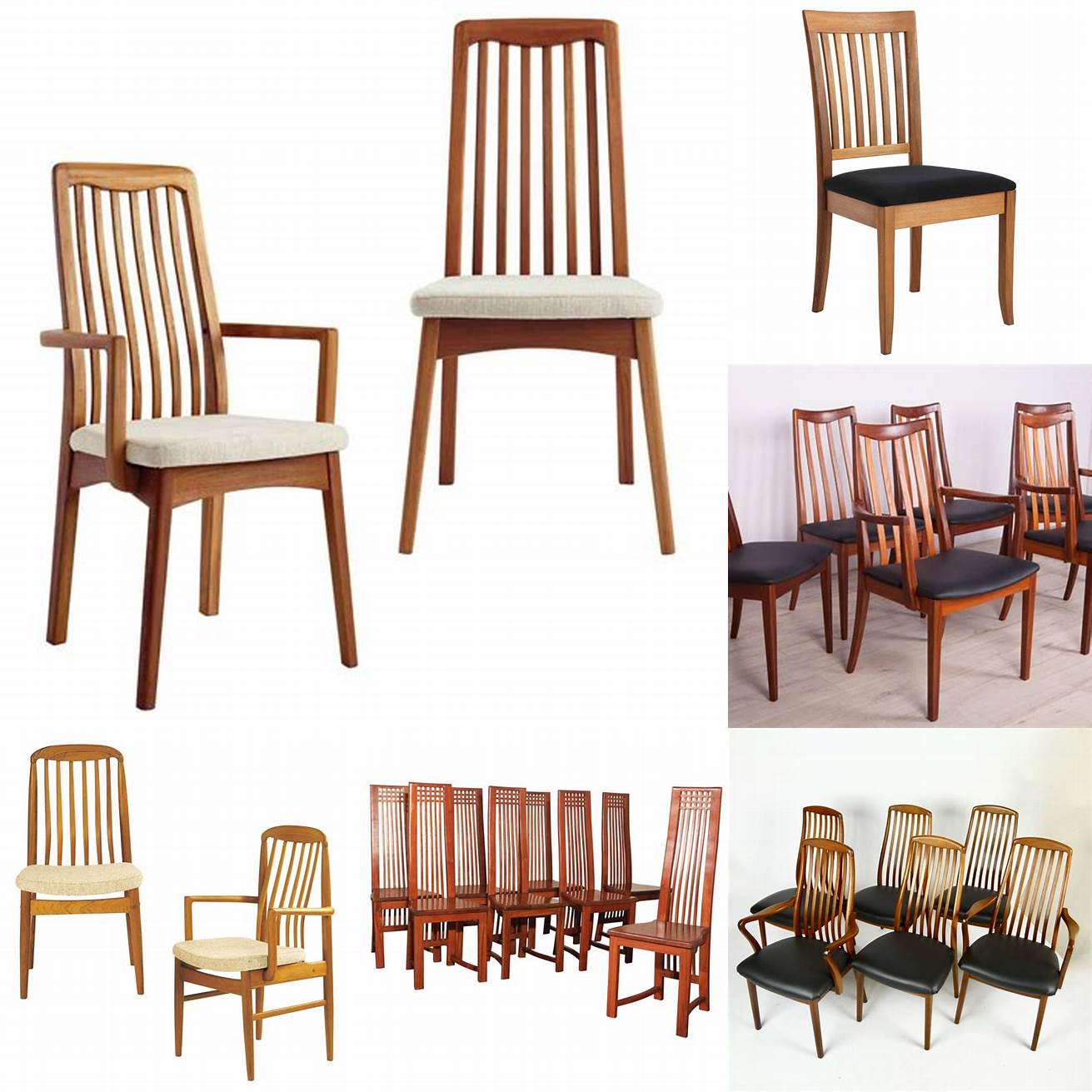 Traditional Teak Dining Chairs