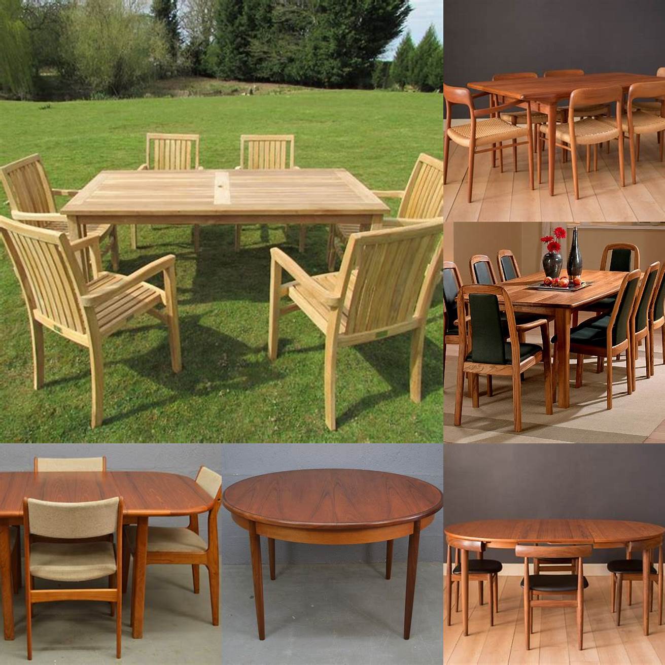Traditional Teak Dining Tables