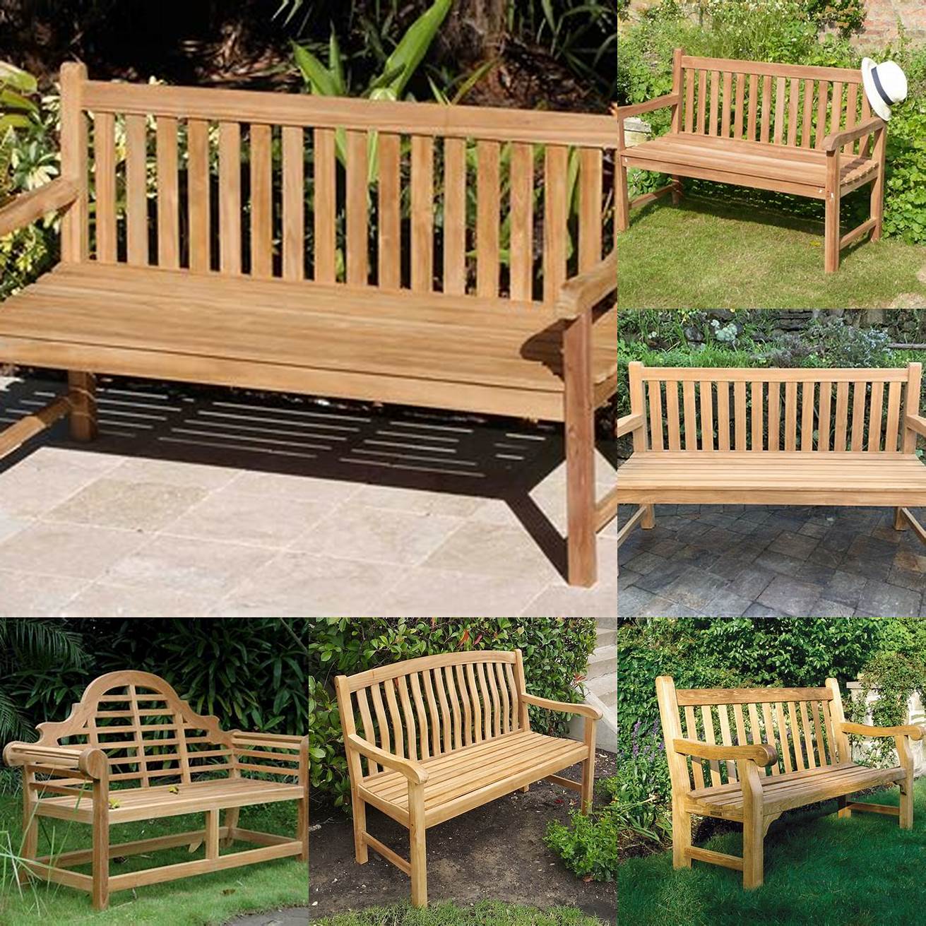 Traditional Teak Garden Furniture Bench