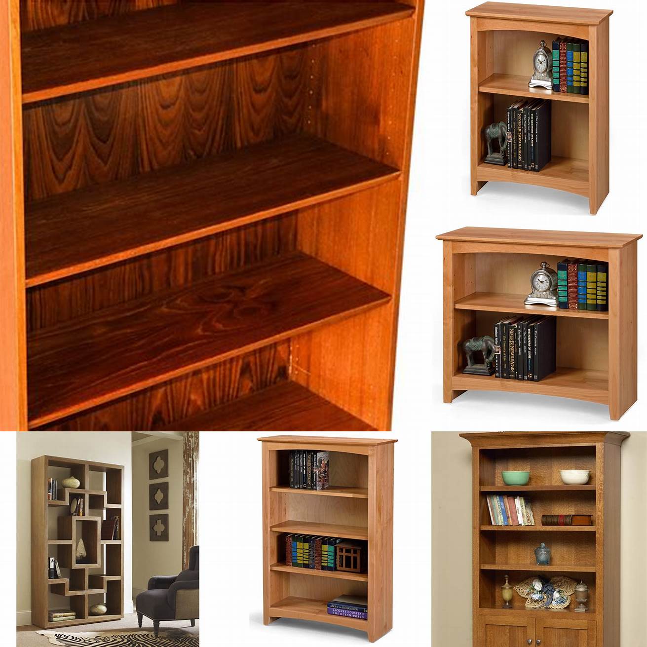 Traditional Teak Wood Bookshelf