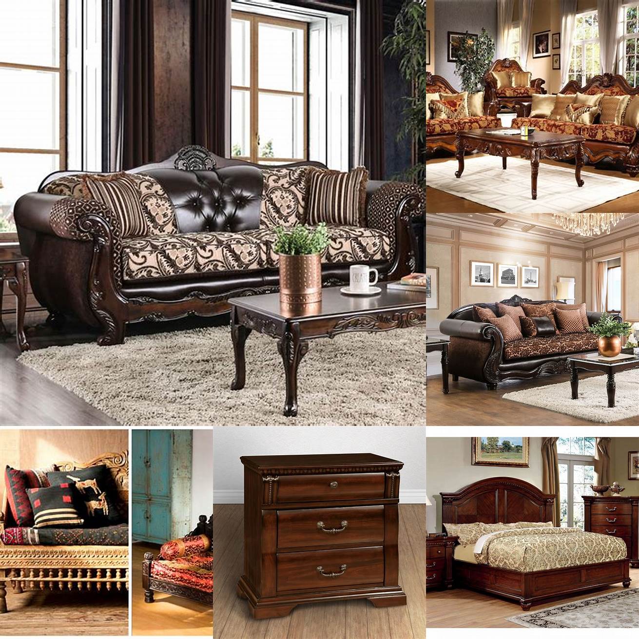 Traditional wooden furniture