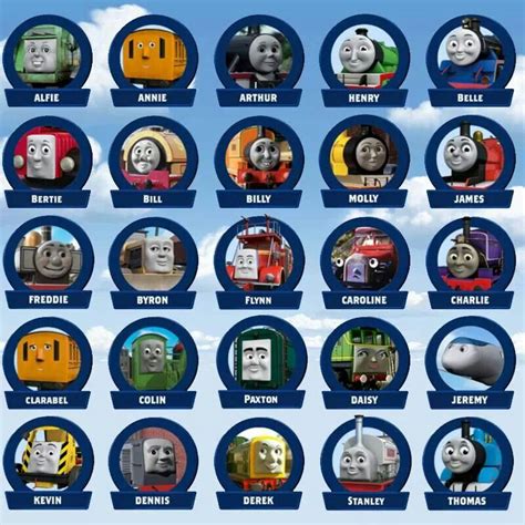Train Names Printable Thomas And Friends Characters
