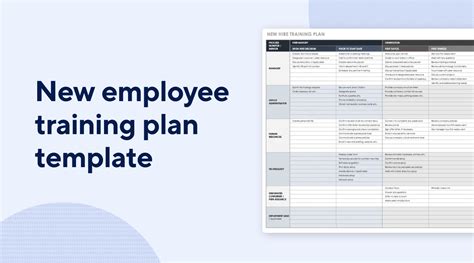 Training Template For New Employee