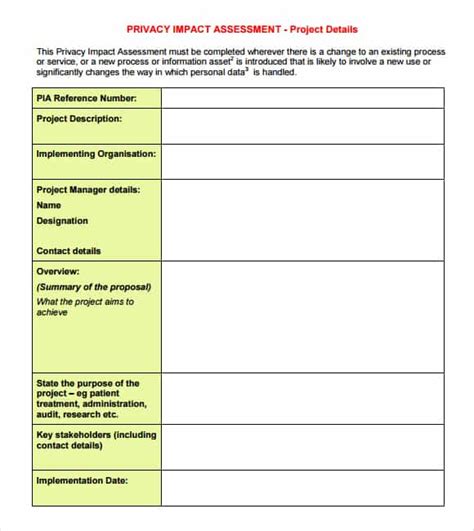 Transfer Impact Assessment Template