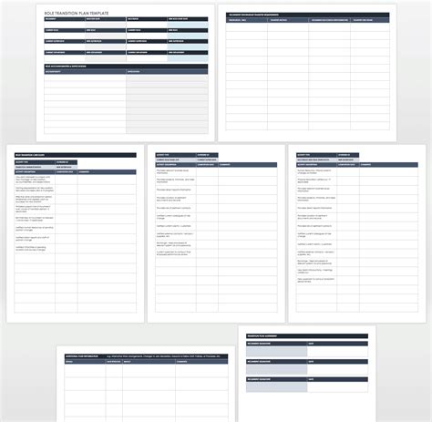 Transition Plan Templates