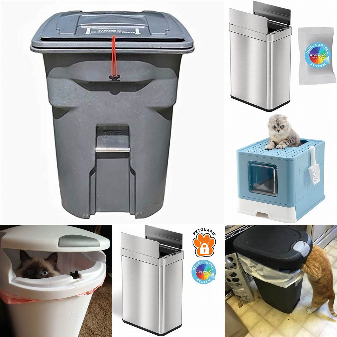 Trash bin with lid