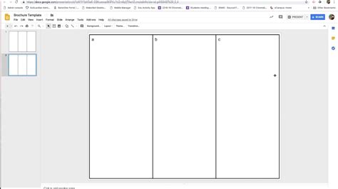 Tri Fold Brochure Template For Google Slides