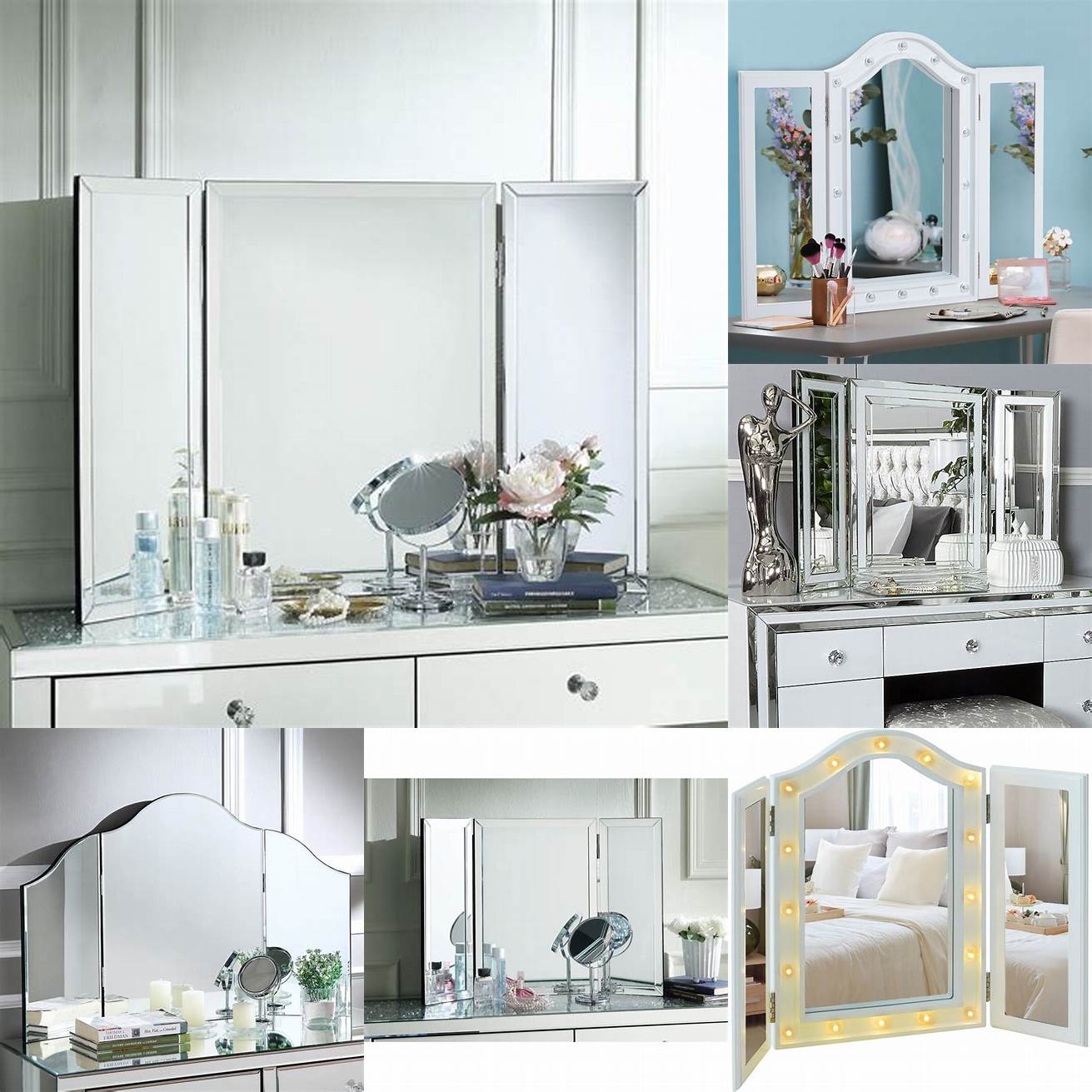 Tri-fold Vanity Mirror