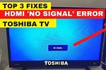 Troubleshoot Toshiba TV