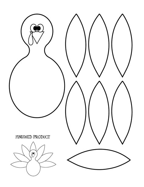 Turkey Cutouts Printables