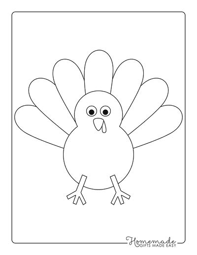 Turkey Template Printable