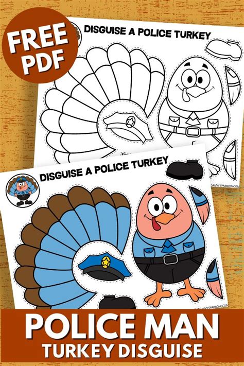Turkey To Disguise Template