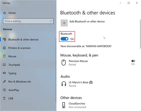 Turn On Bluetooth Windows 10