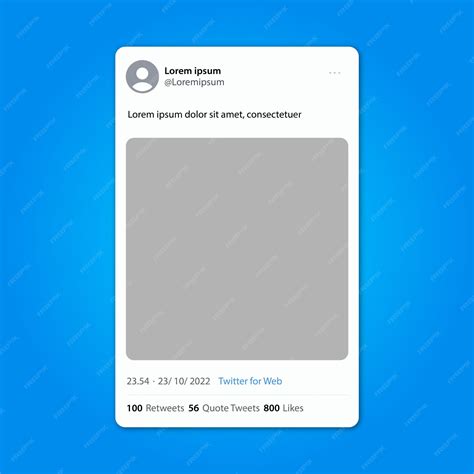 Twitter Post Template Following
