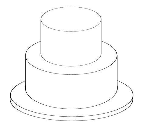 Two Tier Cake Template